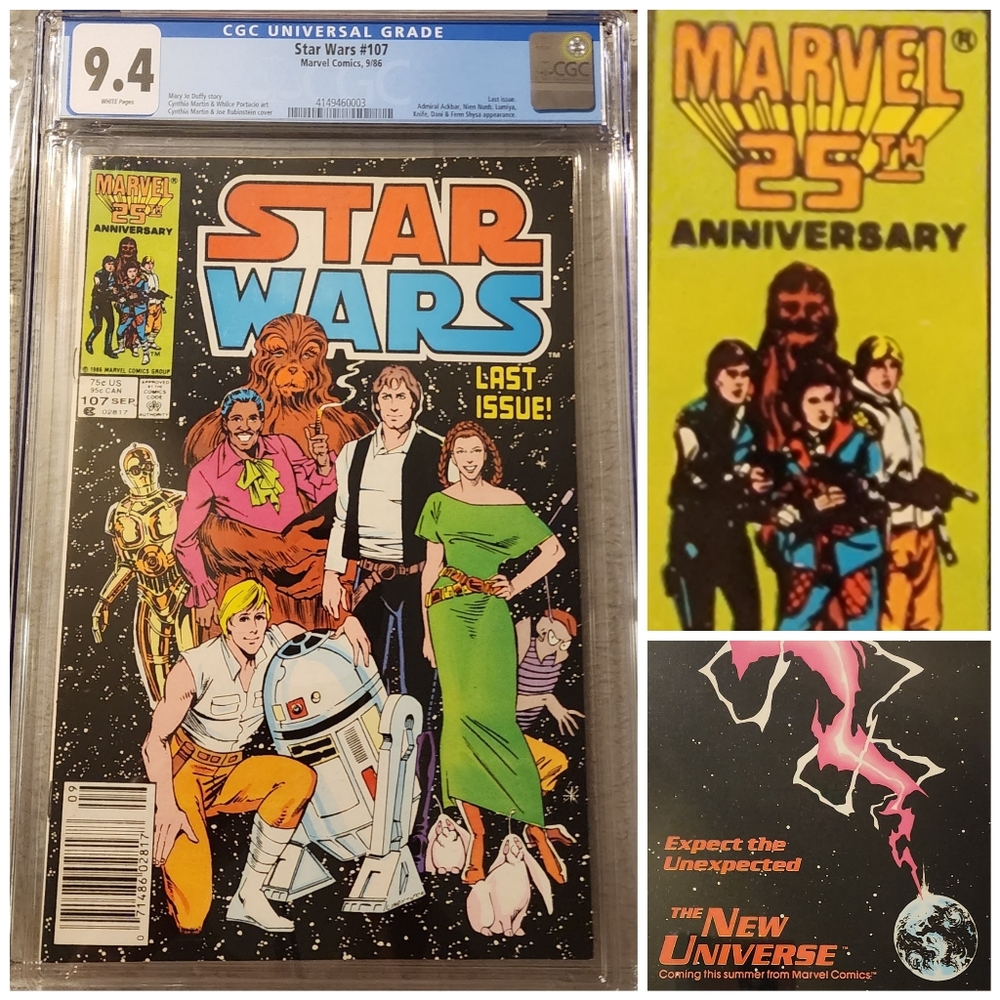 STAR WARS LAST ISSUE! CGC 9.4 NM Marvel 25th Anniversary Edition Vintage Comic!